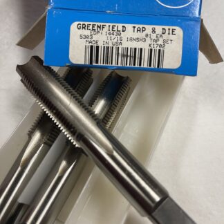 GREENFIELD, TAP SET, THREADING, 11/16 IN DIA, 16 UNF